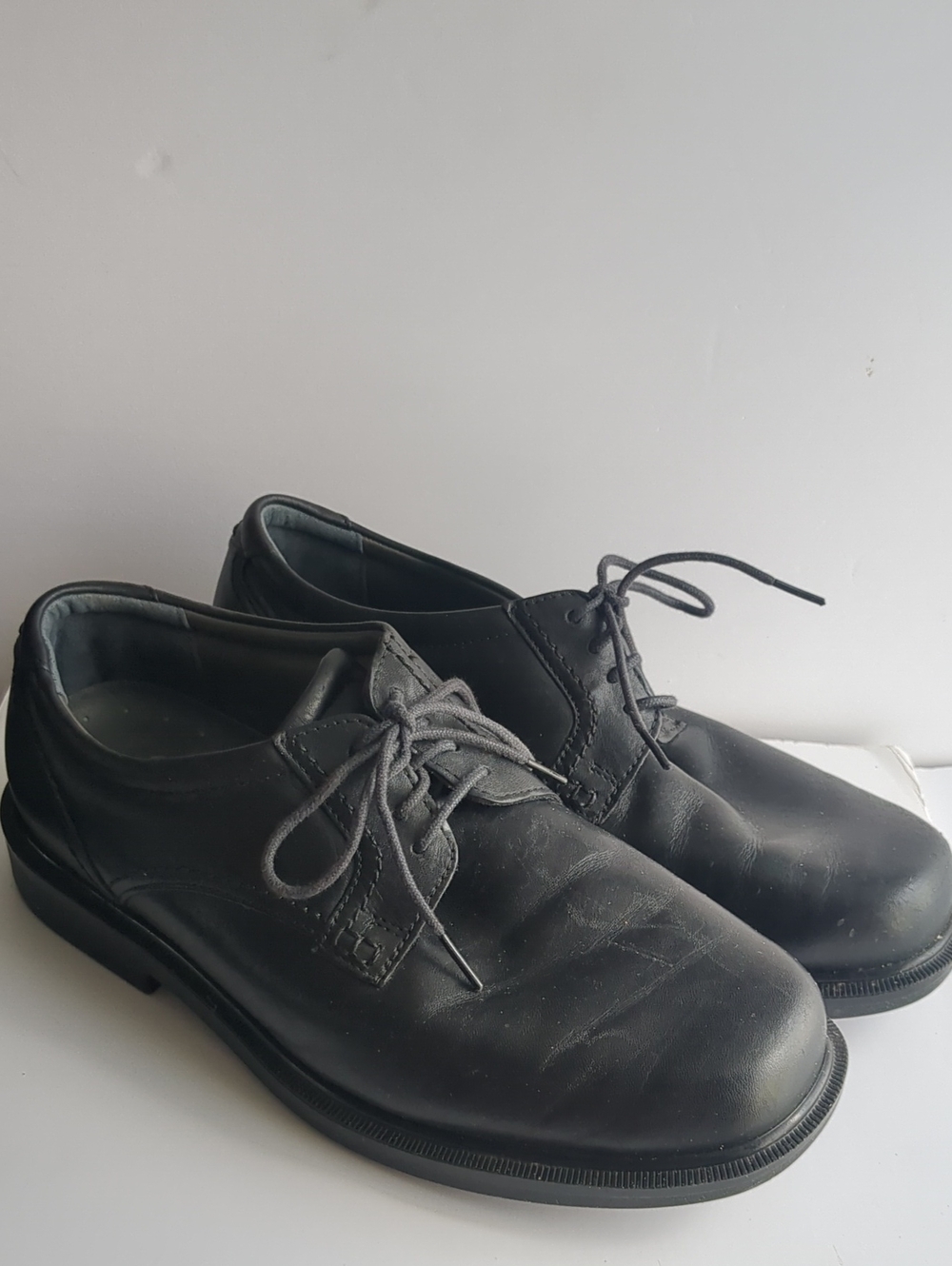 Men's SAS 8WW Black Lace-Up Diabetic And Medicare-Approved A5500 Dress Shoes
